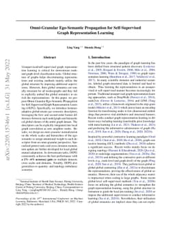 Omni-Granular Ego-Semantic Propagation for Self-Supervised Graph
  Representation Learning