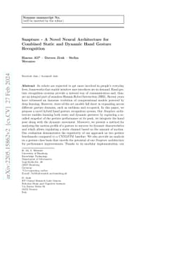 Snapture -- A Novel Neural Architecture for Combined Static and Dynamic
  Hand Gesture Recognition