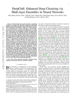 DeepCluE: Enhanced Image Clustering via Multi-layer Ensembles in Deep
  Neural Networks