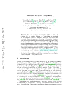 Transfer without Forgetting