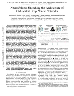 NeuroUnlock: Unlocking the Architecture of Obfuscated Deep Neural
  Networks