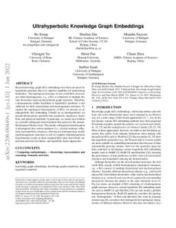 Ultrahyperbolic Knowledge Graph Embeddings