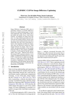 CLIP4IDC: CLIP for Image Difference Captioning