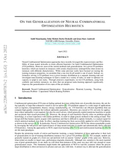 On the Generalization of Neural Combinatorial Optimization Heuristics