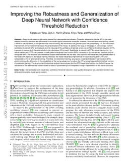 Improving the Robustness and Generalization of Deep Neural Network with
  Confidence Threshold Reduction