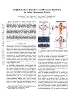 StopNet: Scalable Trajectory and Occupancy Prediction for Urban
  Autonomous Driving