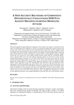 A New Security Boundary of Component Differentially Challenged XOR PUFs
  Against Machine Learning Modeling Attacks