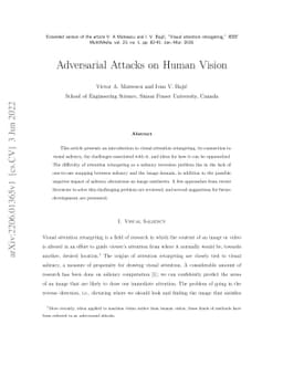 Adversarial Attacks on Human Vision