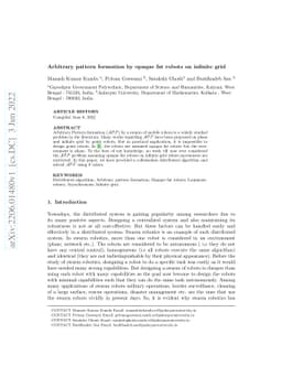 Arbitrary pattern formation by opaque fat robots on infinite grid