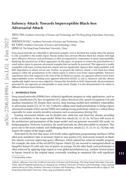 Saliency Attack: Towards Imperceptible Black-box Adversarial Attack