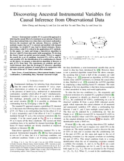 Discovering Ancestral Instrumental Variables for Causal Inference from
  Observational Data