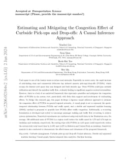 Estimating and Mitigating the Congestion Effect of Curbside Pick-ups and
  Drop-offs: A Causal Inference Approach