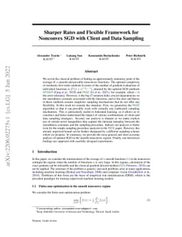 Sharper Rates and Flexible Framework for Nonconvex SGD with Client and
  Data Sampling