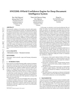 HYCEDIS: HYbrid Confidence Engine for Deep Document Intelligence System