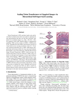 Scaling Vision Transformers to Gigapixel Images via Hierarchical
  Self-Supervised Learning