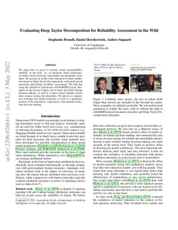 Evaluating Deep Taylor Decomposition for Reliability Assessment in the
  Wild