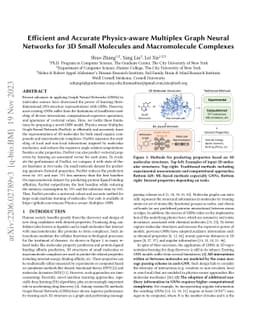 Efficient and Accurate Physics-aware Multiplex Graph Neural Networks for
  3D Small Molecules and Macromolecule Complexes