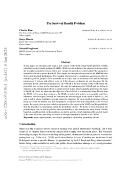 The Survival Bandit Problem