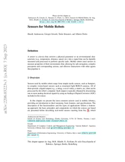 Sensors for Mobile Robots
