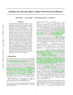 Shedding a PAC-Bayesian Light on Adaptive Sliced-Wasserstein Distances