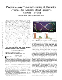Physics-Inspired Temporal Learning of Quadrotor Dynamics for Accurate
  Model Predictive Trajectory Tracking