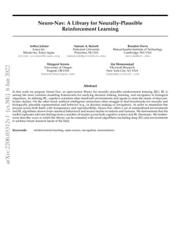 Neuro-Nav: A Library for Neurally-Plausible Reinforcement Learning