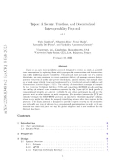 Topos: A Secure, Trustless, and Decentralized Interoperability Protocol