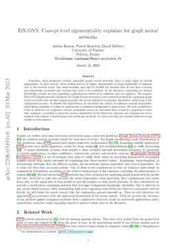 EiX-GNN : Concept-level eigencentrality explainer for graph neural
  networks