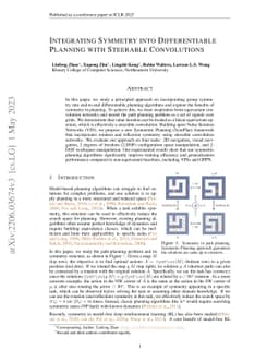 Integrating Symmetry into Differentiable Planning with Steerable
  Convolutions