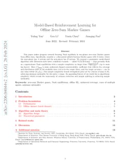 Model-Based Reinforcement Learning for Offline Zero-Sum Markov Games