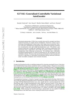 GCVAE: Generalized-Controllable Variational AutoEncoder