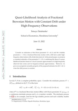 Quasi-Likelihood Analysis of Fractional Brownian Motion with Constant
  Drift under High-Frequency Observations