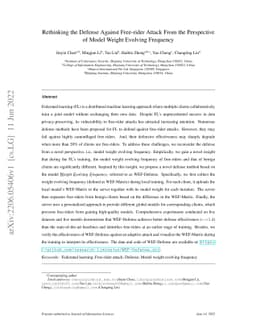 Rethinking the Defense Against Free-rider Attack From the Perspective of
  Model Weight Evolving Frequency