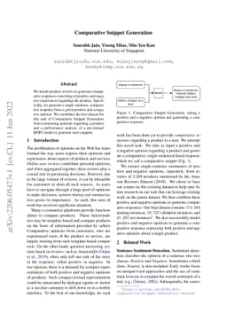 Comparative Snippet Generation