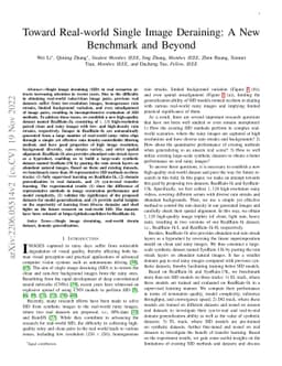 Toward Real-world Single Image Deraining: A New Benchmark and Beyond