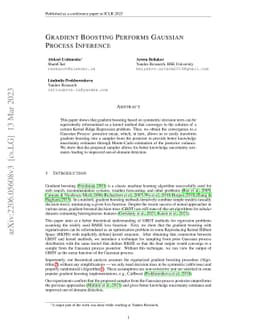 Gradient Boosting Performs Gaussian Process Inference