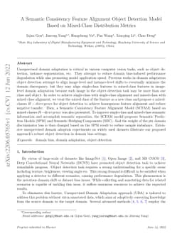 A Semantic Consistency Feature Alignment Object Detection Model Based on
  Mixed-Class Distribution Metrics