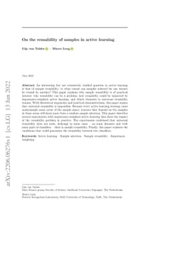 On the reusability of samples in active learning