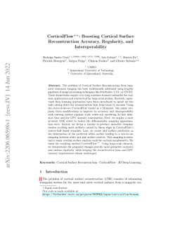 CorticalFlow$^{++}$: Boosting Cortical Surface Reconstruction Accuracy,
  Regularity, and Interoperability