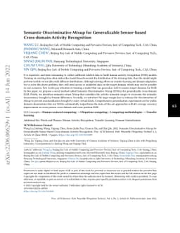 Semantic-Discriminative Mixup for Generalizable Sensor-based
  Cross-domain Activity Recognition