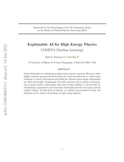 Explainable AI for High Energy Physics