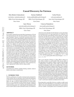 Causal Discovery for Fairness