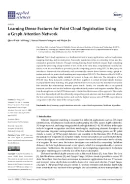 Learning Dense Features for Point Cloud Registration Using a Graph
  Attention Network