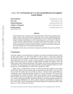 DoWhy-GCM: An extension of DoWhy for causal inference in graphical
  causal models