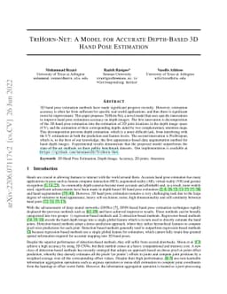 TriHorn-Net: A Model for Accurate Depth-Based 3D Hand Pose Estimation