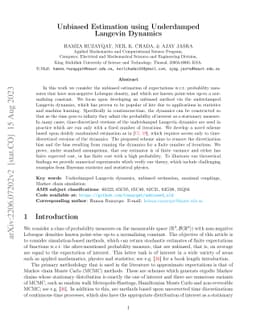 Unbiased Estimation using Underdamped Langevin Dynamics