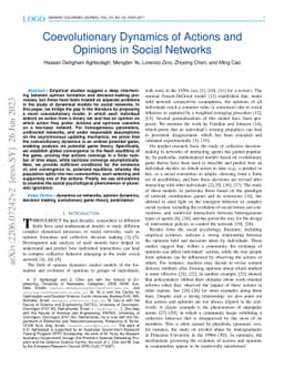 Coevolutionary Dynamics of Actions and Opinions in Social Networks