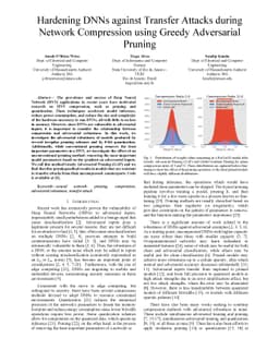 Hardening DNNs against Transfer Attacks during Network Compression using
  Greedy Adversarial Pruning