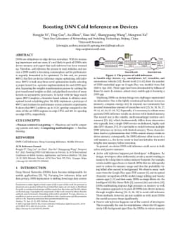 Boosting DNN Cold Inference on Edge Devices