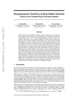 Hyperparameter Sensitivity in Deep Outlier Detection: Analysis and a
  Scalable Hyper-Ensemble Solution